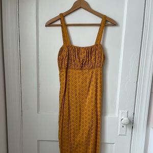 ASOS golden eyelet dress